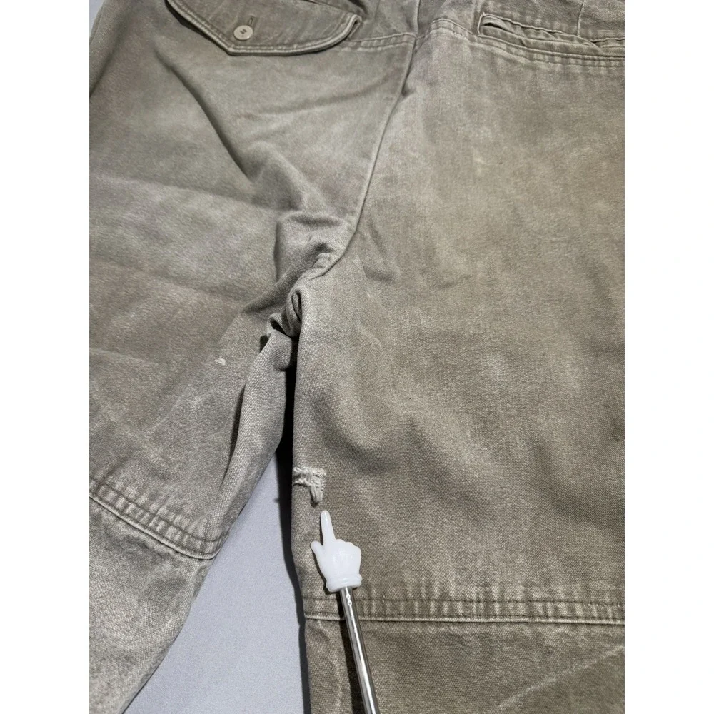 vtg columbia‎ sportwear heavy duty brush guard khaki hunting pants, men's 38x32